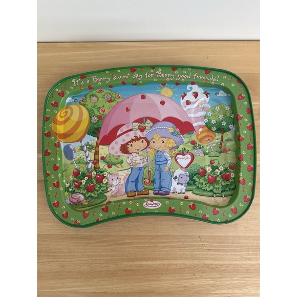 Just Products Inc Other - Vintage Strawberry Shortcake Metal TV Tray Kidz Trays 17" Folding Legs 2003